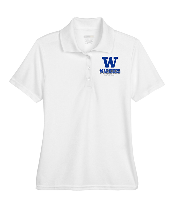 Walled Lake Western HS Boys Basketball Shadow - Womens Polo