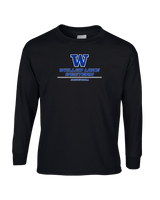 Walled Lake Western HS Girls Basketball Split - Mens Basic Cotton Long Sleeve