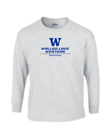 Walled Lake Western HS Girls Basketball Split - Mens Basic Cotton Long Sleeve