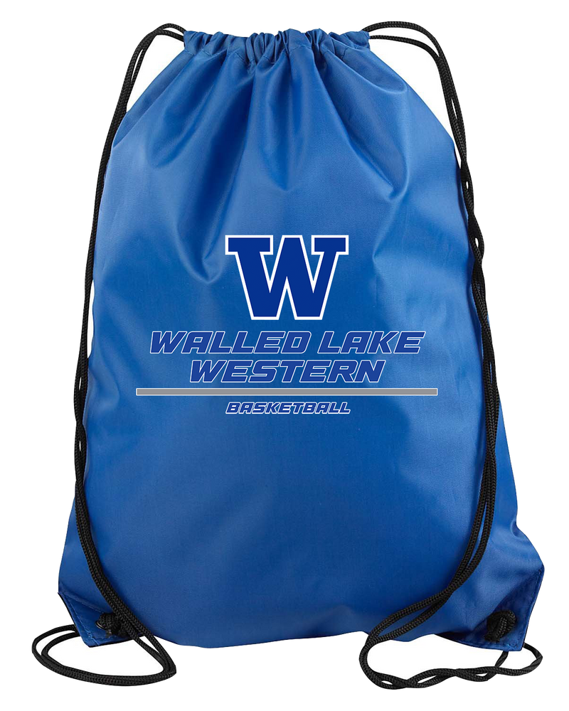 Walled Lake Western HS Girls Basketball Split - Drawstring Bag