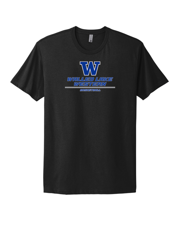 Walled Lake Western HS Girls Basketball Split - Select Cotton T-Shirt