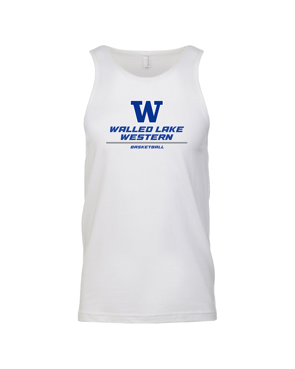Walled Lake Western HS Girls Basketball Split - Mens Tank Top