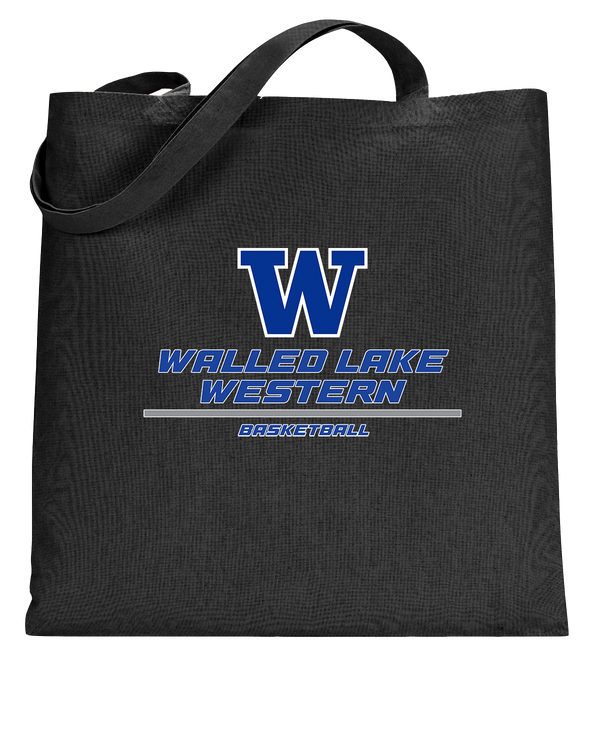 Walled Lake Western HS Girls Basketball Split - Tote Bag