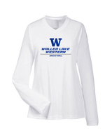 Walled Lake Western HS Girls Basketball Split - Womens Performance Long Sleeve