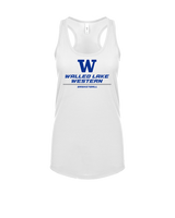 Walled Lake Western HS Girls Basketball Split - Womens Tank Top