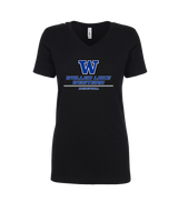 Walled Lake Western HS Girls Basketball Split - Womens V-Neck