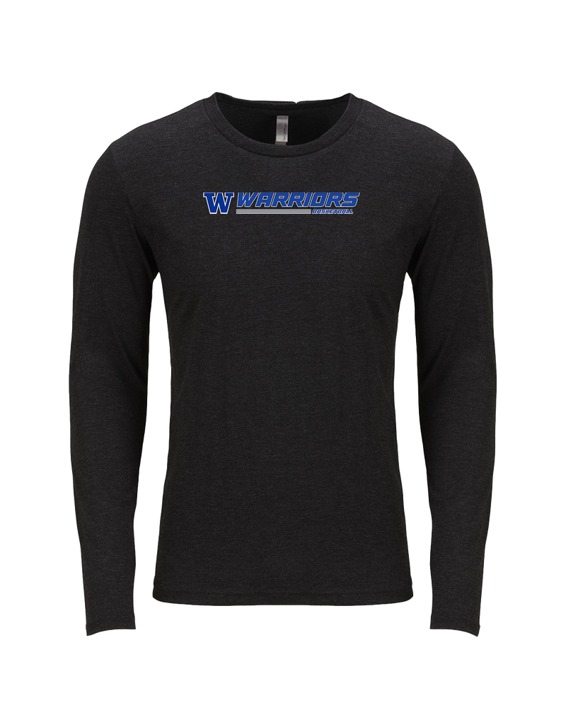 Walled Lake Western HS Boys Basketball Switch - Tri Blend Long Sleeve