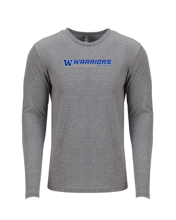 Walled Lake Western HS Boys Basketball Switch - Tri Blend Long Sleeve