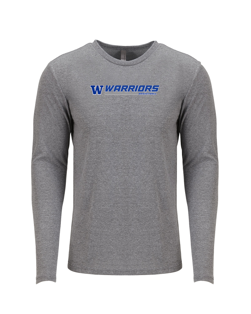 Walled Lake Western HS Boys Basketball Switch - Tri Blend Long Sleeve