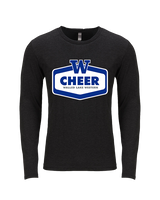 Walled Lake Western HS Cheer Board - Tri-Blend Long Sleeve
