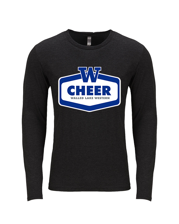 Walled Lake Western HS Cheer Board - Tri-Blend Long Sleeve