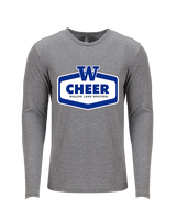 Walled Lake Western HS Cheer Board - Tri-Blend Long Sleeve