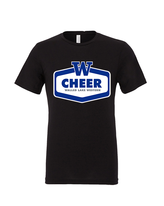 Walled Lake Western HS Cheer Board - Tri-Blend Shirt