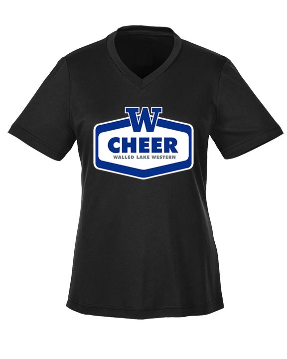 Walled Lake Western HS Cheer Board - Womens Performance Shirt