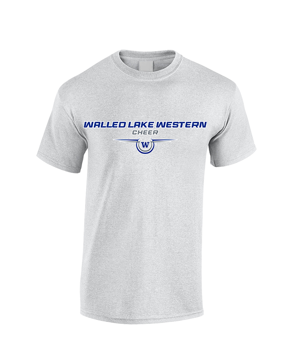 Walled Lake Western HS Cheer Design - Cotton T-Shirt