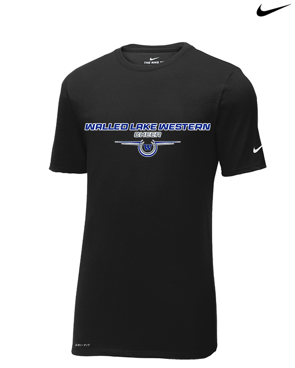 Walled Lake Western HS Cheer Design - Mens Nike Cotton Poly Tee