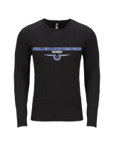 Walled Lake Western HS Cheer Design - Tri-Blend Long Sleeve
