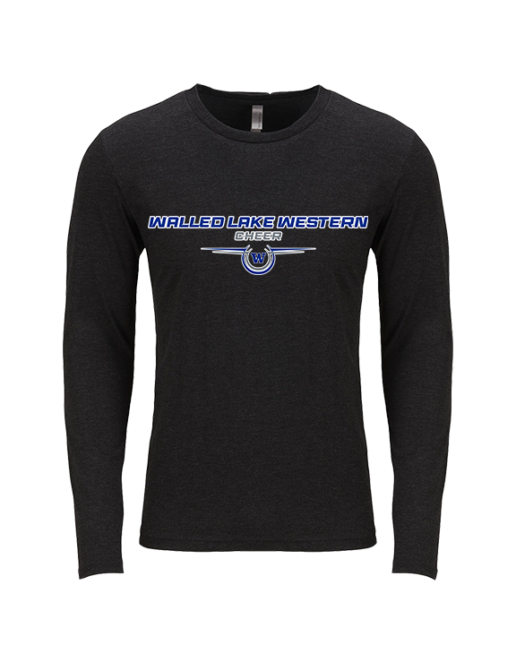 Walled Lake Western HS Cheer Design - Tri-Blend Long Sleeve
