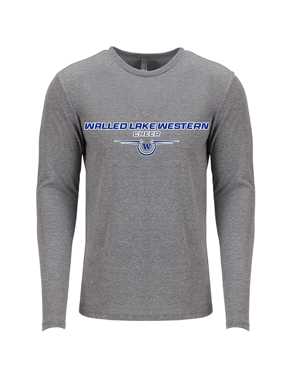 Walled Lake Western HS Cheer Design - Tri-Blend Long Sleeve