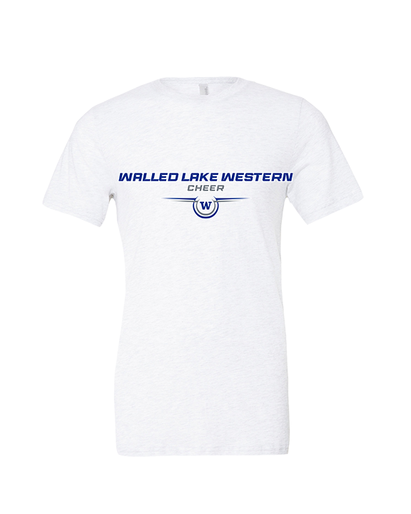 Walled Lake Western HS Cheer Design - Tri-Blend Shirt