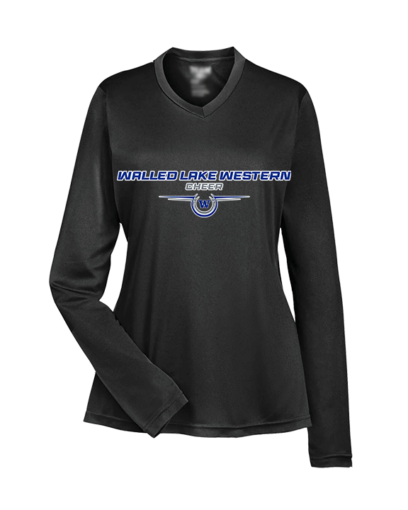 Walled Lake Western HS Cheer Design - Womens Performance Longsleeve
