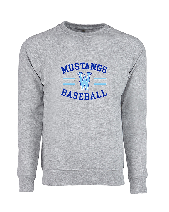 Walnut HS Baseball Curve - Crewneck Sweatshirt