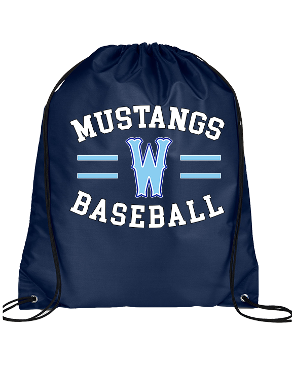 Walnut HS Baseball Curve - Drawstring Bag