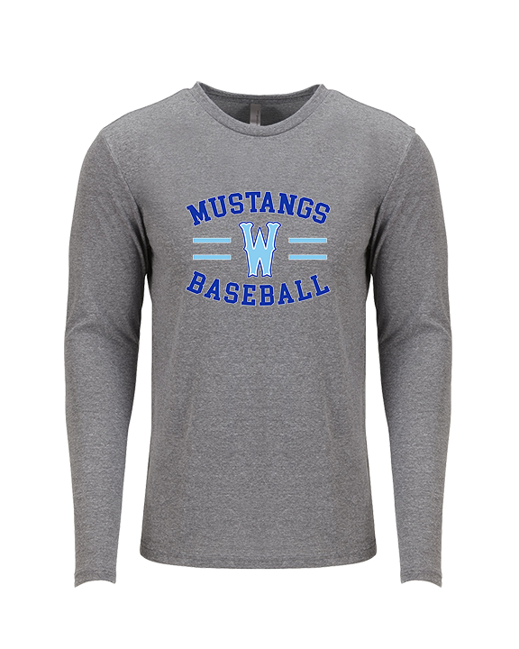 Walnut HS Baseball Curve - Tri-Blend Long Sleeve