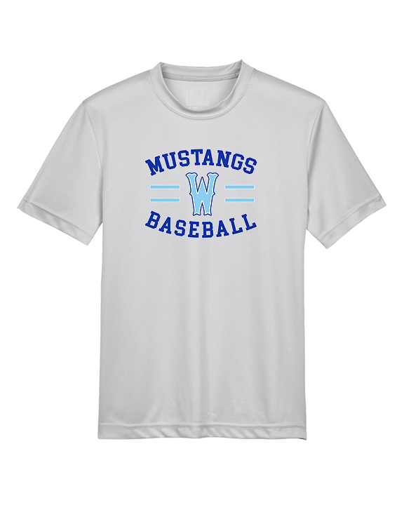 Walnut HS Baseball Curve - Youth Performance Shirt