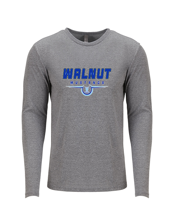 Walnut HS Baseball Design - Tri-Blend Long Sleeve