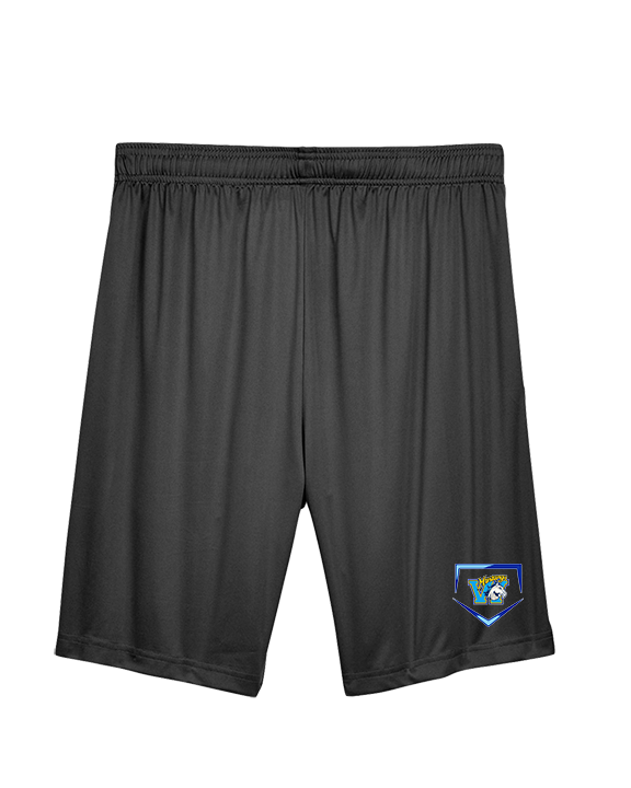 Walnut HS Baseball Plate - Mens Training Shorts with Pockets