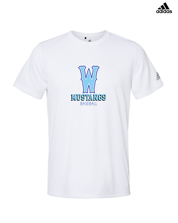 Walnut HS Baseball Shadow - Mens Adidas Performance Shirt