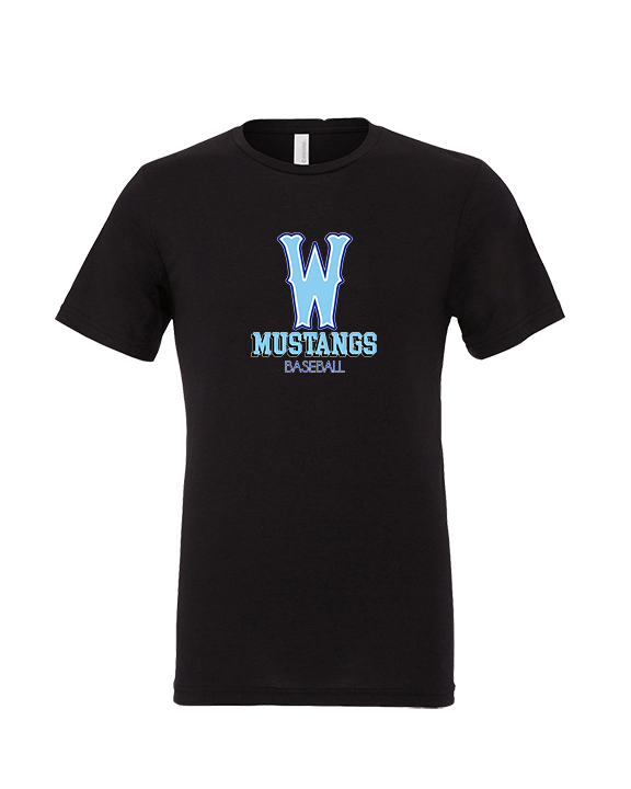 Walnut HS Baseball Shadow - Tri-Blend Shirt