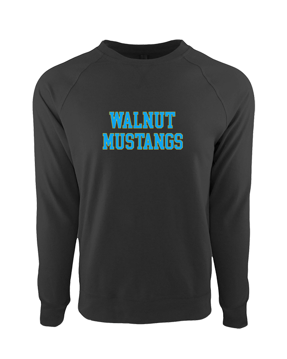 Walnut HS Baseball Text - Crewneck Sweatshirt