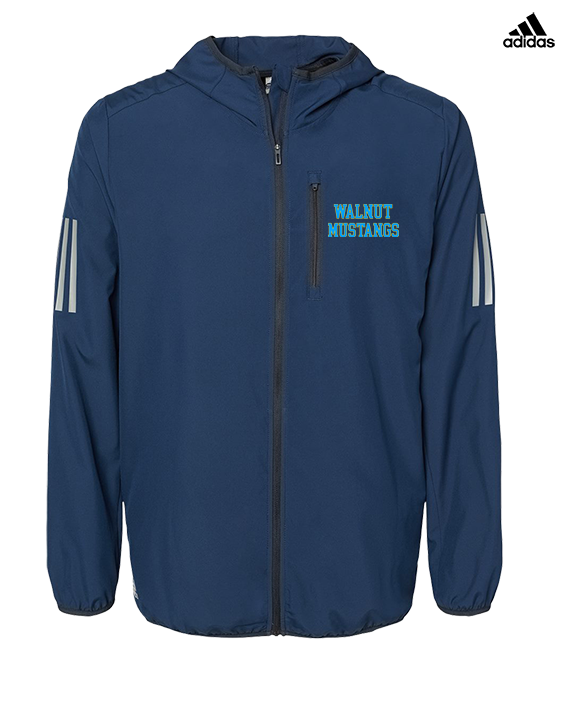 Walnut HS Baseball Text - Mens Adidas Full Zip Jacket