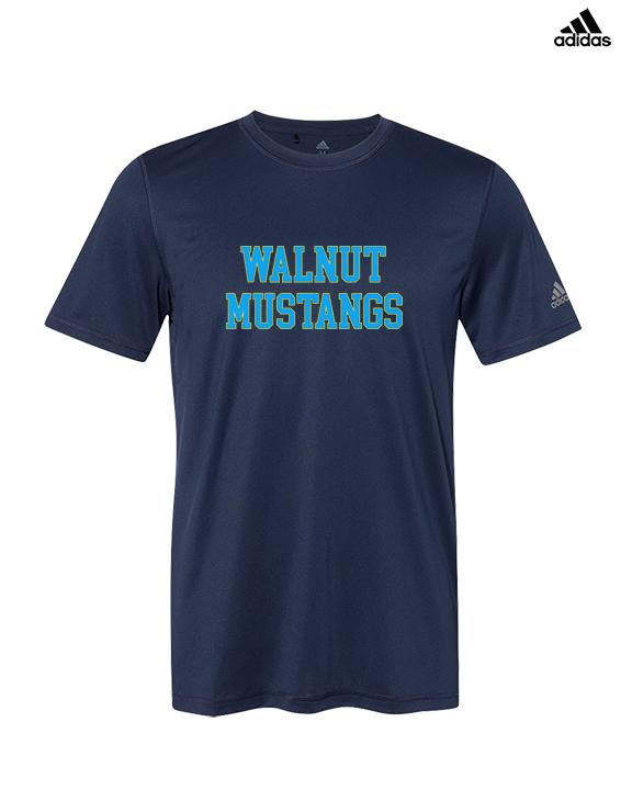 Walnut HS Baseball Text - Mens Adidas Performance Shirt