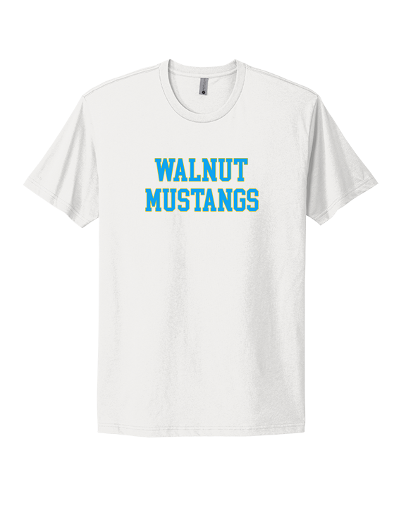 Walnut HS Baseball Text - Mens Select Cotton T-Shirt