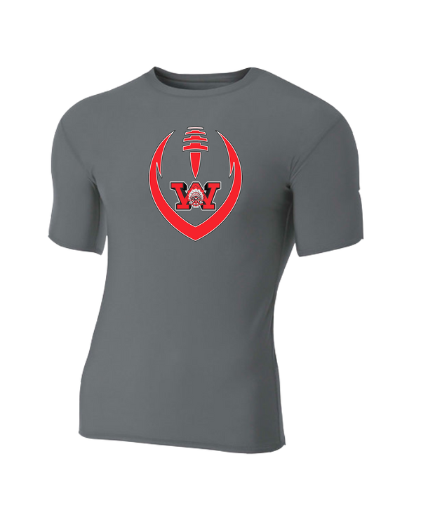 Wayne Warriors Full Football- Compression T-Shirt