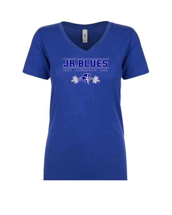 Washburn Rural HS Powerlifting Border - Womens V-Neck