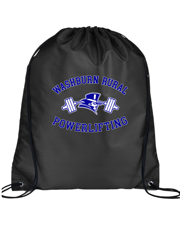 Washburn Rural HS Powerlifting Curve - Drawstring Bag