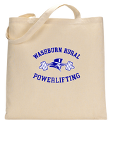 Washburn Rural HS Powerlifting Curve - Tote Bag