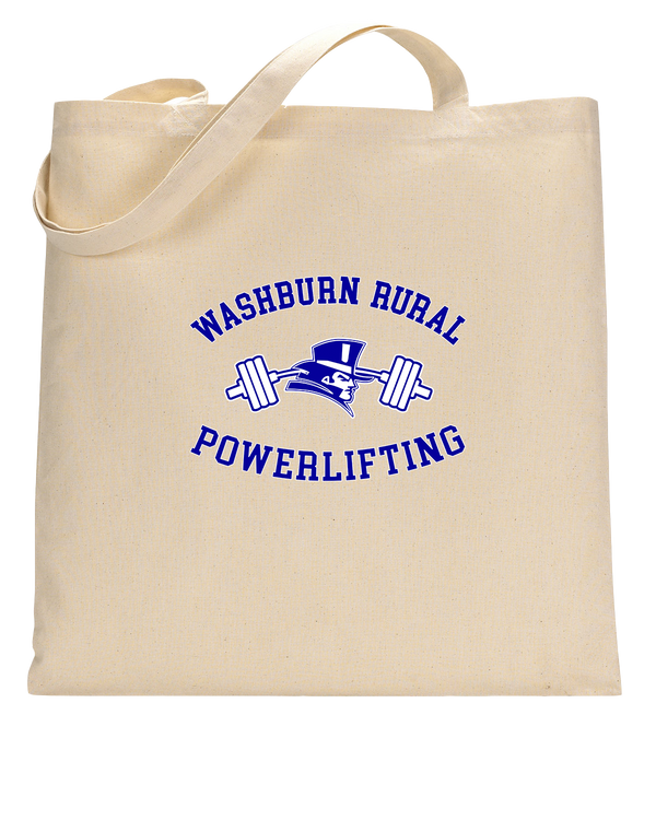 Washburn Rural HS Powerlifting Curve - Tote Bag
