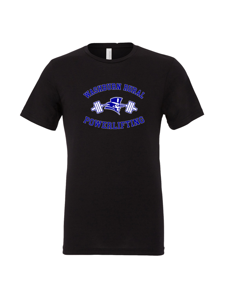 Washburn Rural HS Powerlifting Curve - Mens Tri Blend Shirt