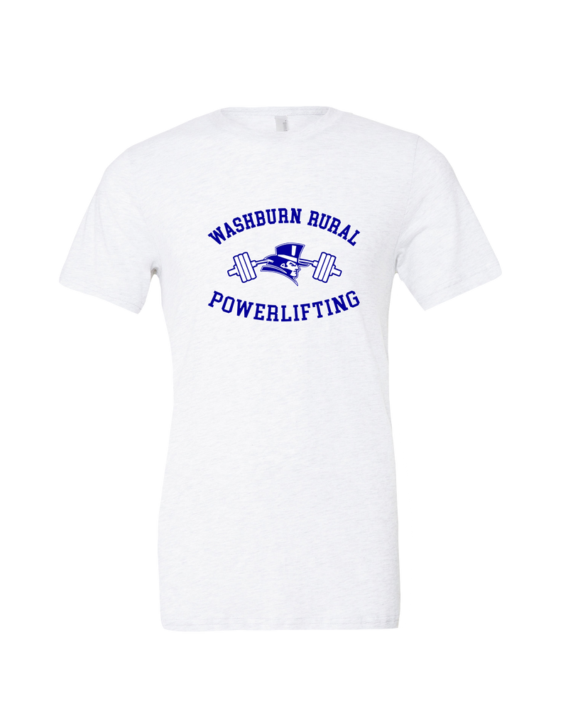 Washburn Rural HS Powerlifting Curve - Mens Tri Blend Shirt