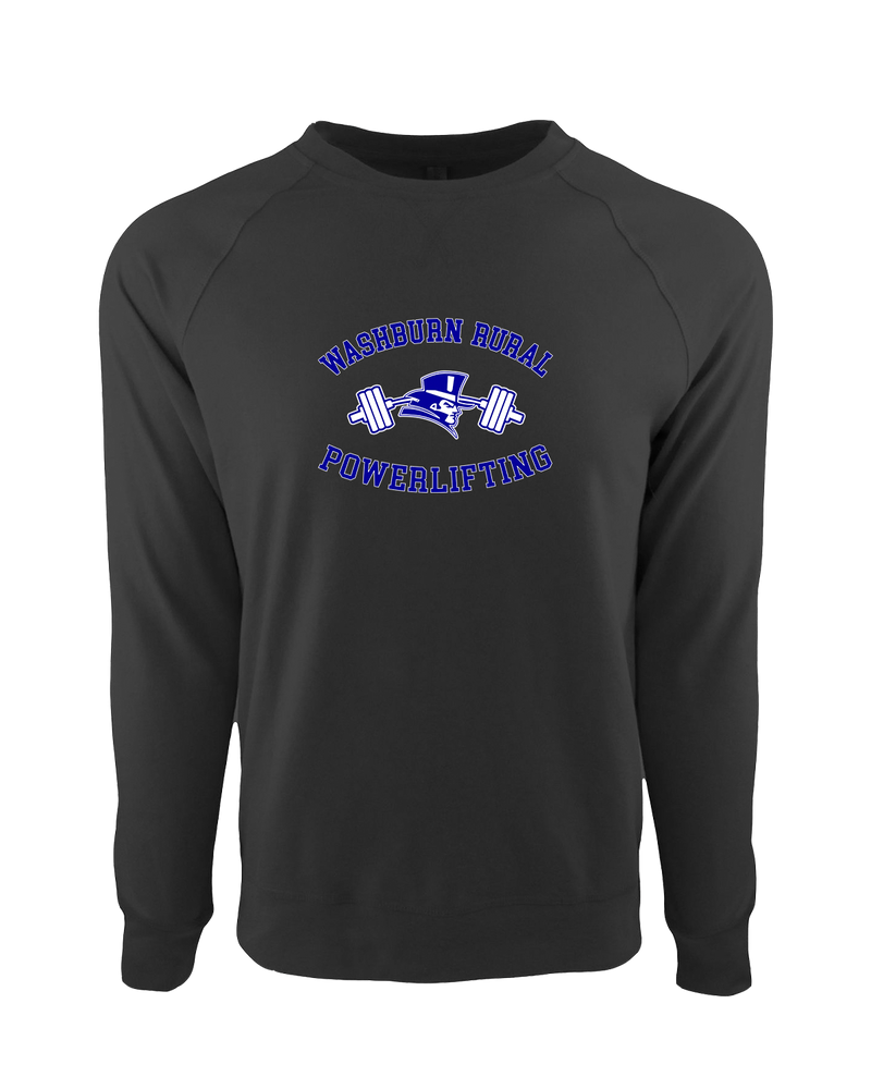 Washburn Rural HS Powerlifting Curve - Crewneck Sweatshirt