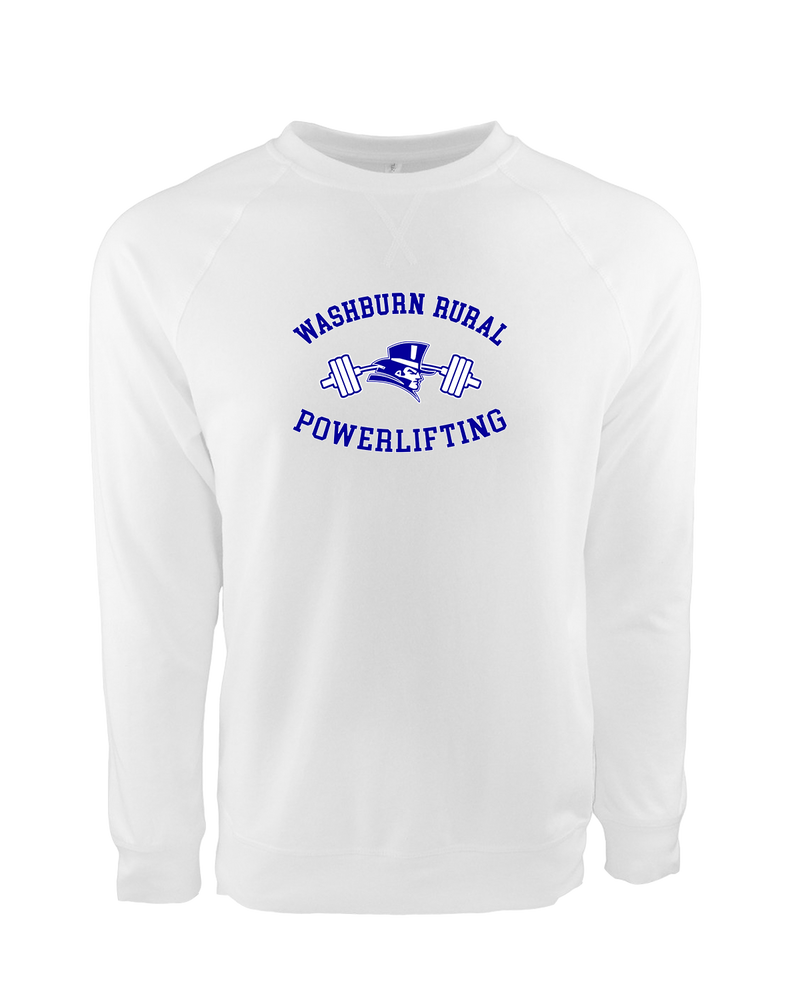 Washburn Rural HS Powerlifting Curve - Crewneck Sweatshirt
