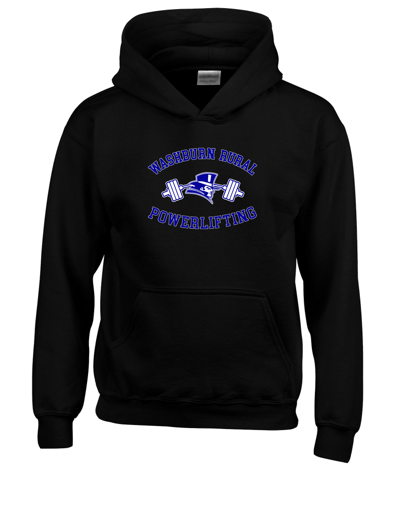 Washburn Rural HS Powerlifting Curve - Youth Hoodie