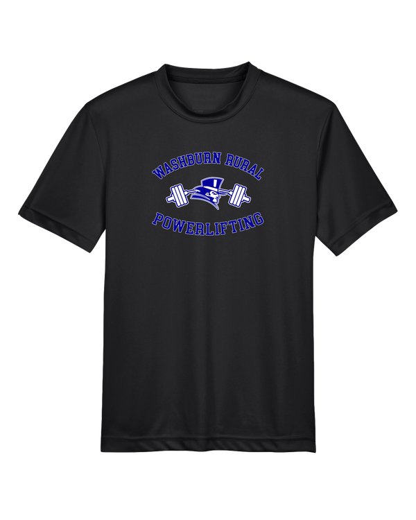 Washburn Rural HS Powerlifting Curve - Youth Performance T-Shirt