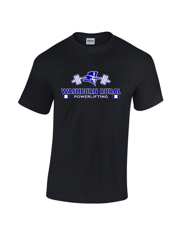 Washburn Rural HS Powerlifting Stacked - Cotton T-Shirt