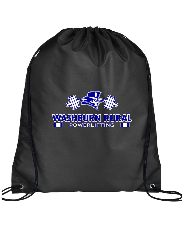 Washburn Rural HS Powerlifting Stacked - Drawstring Bag